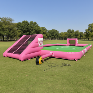 Commercial Portable Outdoor Sports <b>Games</b> <b>Inflatable</b> Football Pitch Arena Playground Soap Soccer Field <b>Inflatable</b> Football Field - Product Image 2
