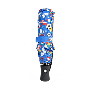 Automatic On Off <b>Umbrella</b> Private Label Soccer Pattern Compact Folding <b>Windproof</b> Waterproof Custom Branding Promotion - Product Image 3