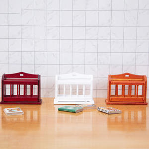 1:12 Hugh calidad DIY artesanías de madera ornamento casa de muñecas de bolsillo en miniatura con cesta de libro de estudio juguete de simulación hecho a mano - Product Image 2