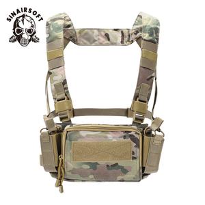 เสื้อกั๊กยุทธวิธี Sinairsoft สำหรับกิจกรรมกลางแจ้งและล่าสัตว์ พร้อมช่องใส่แม็กกาซีนขนาด 5.56/7.62/9 มม. ผลิตจากไนลอนและโพลีเอสเตอร์ที่ทนทาน - Product Image 1