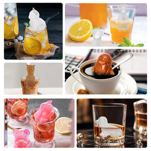 Moule à glaçons en silicone en forme d'animaux explosifs, chaton, chiot, alpaga, <span class=keywords><strong>labrador</strong></span>, designs - Congélation rapide, démoulage facile, capacité de 100 ml - Product Image 5