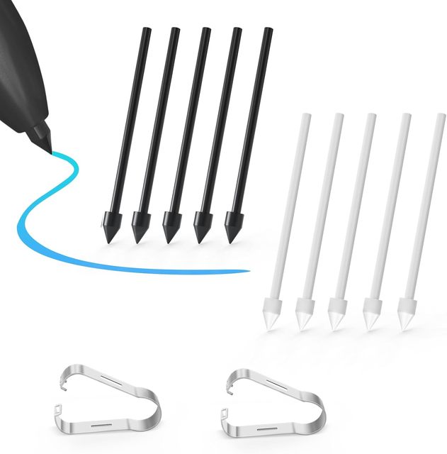 Replacement S Pen Nibs for for S6 Lite Tab S6/S7/S8/S9/S23U/S24U Black Gray Stylus Tips Durable Plastic Compatible