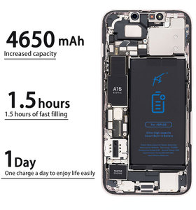 KL <span class=keywords><strong>แบ</strong></span><span class=keywords><strong>ต</strong></span>เตอรี่สำรองความจุสูงสำหรับ <span class=keywords><strong>iPhone</strong></span> 11 12 13 14 14 15 Pro <span class=keywords><strong>แบ</strong></span><span class=keywords><strong>ต</strong></span>เตอรี่ลิเธียมไอออนแบบชาร์จได้อะไหล่โทรศัพท์มือถือดิจิตอล - Product Image 4