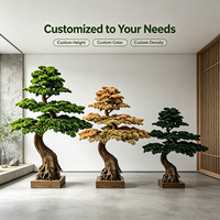 Arbre de pin artificiel résistant aux UV, 180 cm, faux bonsaï résistant au soleil pour terrasse extérieure, balcon, toit, jardin, aménagement paysager