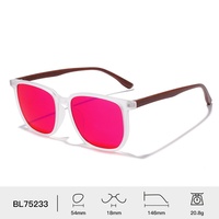 QSKY Lunettes de vue carrées TR90 avec verres rouge-orange 99% anti-lumière bleue pour le sommeil et les jeux sur ordinateur