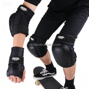 Ensemble de 6 protections professionnelles pour skateboard à double roulettes : coudières, genouillères, protège-poignets - Écologique - Product Image 4