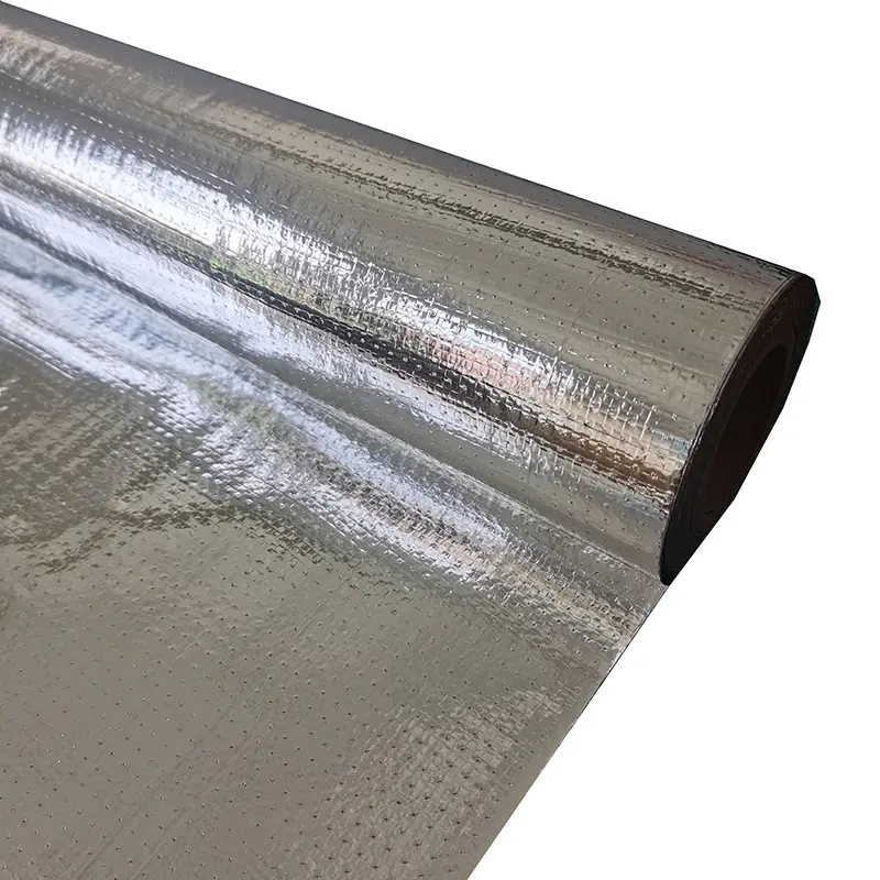 PE Insulation Reflective Sheet Aluminum Foil Laminated Woven Fabric Roof Sarking Exterior Wall Wrap