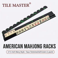 Nouveau design 19'' 20'' – Pousseurs de Mahjong modernes de luxe en acrylique effet écaille de tortue, portables et durables, pour 4 joueurs – Jeu de casino