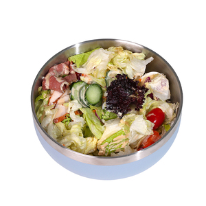 2025 thiết kế mới 1QT biểu tượng tùy chỉnh thép không gỉ trái cây salad trộn bát với nắp từ - Product Image 5