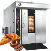 Four à pain rotatif multi-ventilation à 32 plateaux avec circulation d'air chaud et rotation de cadre à 360 degrés, machine à combustion Baide