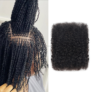 Cheveux humains vierges non traités pré-étirés 100% pour <span class=keywords><strong>tresses</strong></span> africaines, dreadlocks, cheveux en vrac pour tresser - Product Image 4