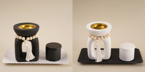 2025 thiết kế mới arabesque hoa gốm kim loại hương Burner Trung Đông phong cách khuếch tán hương thơm cho nhà hương liệu - Product Image 3