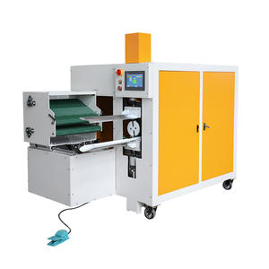 เครื่องบรรจุ<span class=keywords><strong>ผ้า</strong></span><span class=keywords><strong>นวม</strong></span>สำหรับขาย ใช้ในโรงงาน เครื่องม้วนและบรรจุแผ่นใยสังเคราะห์ - Product Image 2