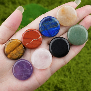 <span class=keywords><strong>Pierre</strong></span> de palmier ronde en agate de cristal polie de 25 mm, stimulant l'énergie, pour la décoration intérieure et l'artisanat - Product Image 1