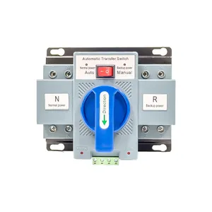 Interruptor de transferencia eléctrica ATS 220V 2 polos 63A Interruptor de transferencia automática de doble potencia Interruptor de protección contra sobretensiones