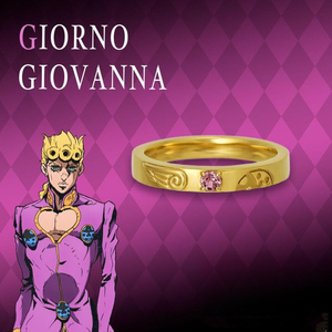 Anime JoJo anelli di avventura bizzarra Giorno <span class=keywords><strong>Giovanna</strong></span> Bruno Buccellati Halloween moda uomo <span class=keywords><strong>donna</strong></span> Cosplay accessori regali - Product Image 1