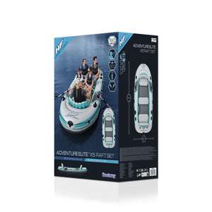 הרפטינג 65159 ביותר הרפתקה עילית אלומיניום עמיד סגסוגת חיצונית רפטינג סירת מים מתנפחים עם משאבת יד לדיג צף - Product Image 6