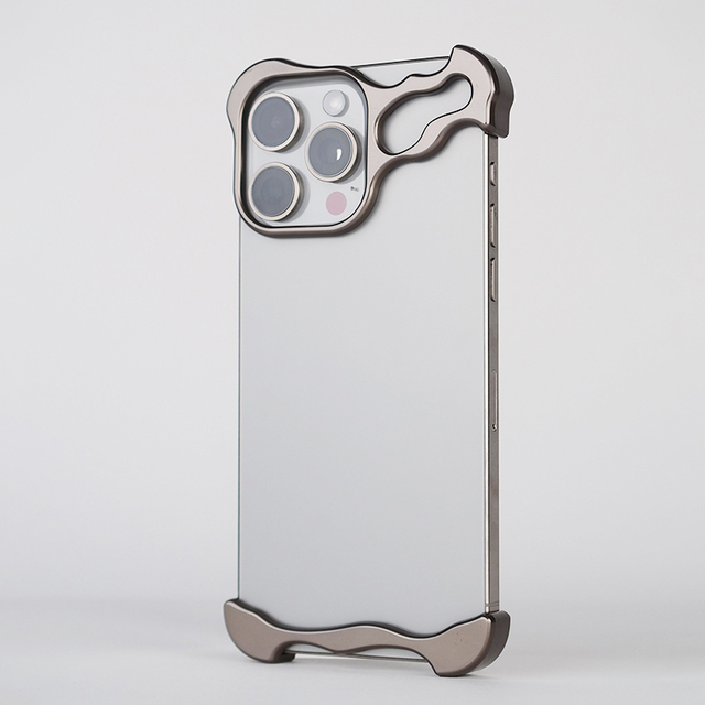 Aluminum Frame Bumper Phone Case Metal Corner Pad with Camera Lens Protector Cover for iPhone 16 Pro Max 15 14 Plus 13 12 Pro