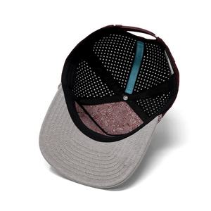 Cappellini Snapback a 5 Pannelli con Logo Personalizzato OEM, Cappello in Poliestere ad Asciugatura Rapida con Fori Tagliati al Laser, Classico Cappello Sportivo Perforato per Pesca e Attività all'Aperto - Product Image 5