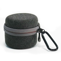 Mini rond fermeture éclair haut-parleur Audio boîte Portable antichoc amplificateur haut-parleur accessoires boîte avec mousqueton