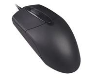 Mouse 3D ergonomis USB optik, tahan air bisnis kantor Gaming Logo kustom kabel hitam akses jari murah