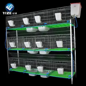 2023 Hot sales 12 doors 6 nest box hot dipped galvanized rabbit breeding commercial RIGHT rabbit cage