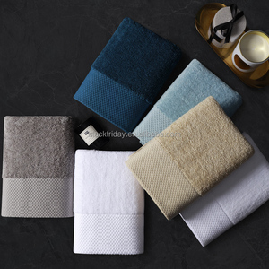 100% katun bintang lima logo kustom Hotel diperbesar dan menebal 700 gram handuk mandi besar mewah - Product Image 5