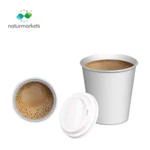 Großhandel Druck 8oz 12oz 16oz Single Wall Einweg-Pappbecher maßge schneiderte heiße Kaffee Pappbecher mit Hüllen und Deckel