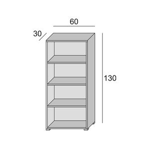 Bibliothèque moderne étagère en bois à 4 niveaux étagères réglables armoire de rangement sur pied blanche bibliothèque en bois pour enfants - Product Image 5