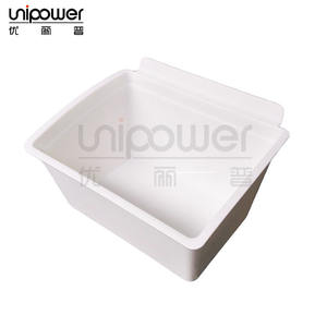 Unipower Contenedor de Almacenamiento de Plástico Rectangular para Montar en la Pared, Sin Tapa, Organizador de Oficina, Transparente, Gris, 190g - Product Image 3