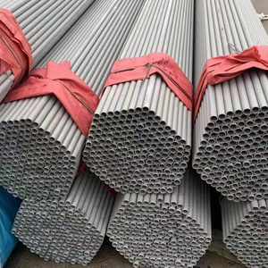 Pipa <span class=keywords><strong>Stainless</strong></span> <span class=keywords><strong>Steel</strong></span> Seamless ASTM 317 317L 321 321H Tabung Bulat Pagar Tangga Pembengkokan Pengelasan 16mm 19mm - Product Image 4