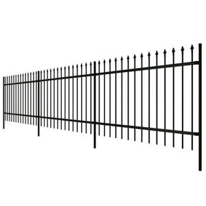 Panneaux de <span class=keywords><strong>clôture</strong></span> tubulaires en acier au carbone personnalisés Hebei, <span class=keywords><strong>clôture</strong></span> de sécurité extérieure noire en palissade avec design 3D - Product Image 4