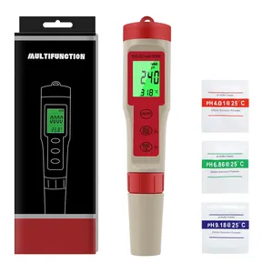 Testeur de qualité de l'eau multifonctionnel étanche (pH/TDS/EC/Temp) avec rétroéclairage, plage de pH 0,00-14,00, plage de TDS 0,1-60,0°C, pH TDS Temp, P - Product Image 6