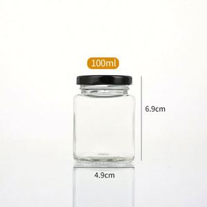 Frascos de Vidrio Transparentes Cuadrados Vacíos de 280 ml y 500 ml con Tapa Metálica para Almacenamiento de Alimentos, Alimentos para Bebés y Mascotas, Galletas - Product Image 6