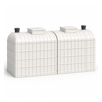 Cave de jardin souterraine modulaire en PRV avec rangement pour aliments et vins, et étagères sur mesure pour installation en extérieur