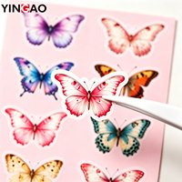 Pegatinas personalizadas de vinilo impermeable estilo vintage para diario, álbum de recortes, planificador, DIY, pegatinas troqueladas para diario