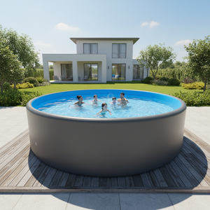 <span class=keywords><strong>Piscine</strong></span> gonflable de qualité commerciale, ronde, robuste, avec structure en drop stitch, diamètre <span class=keywords><strong>5m</strong></span> * profondeur 1,2m, pour jardin - Product Image 1