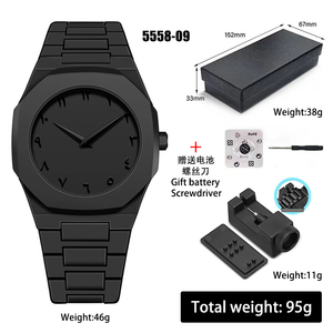 Nouvelles montres pour hommes 2025, haute qualité, ultra fines, noires, mode, chiffres arabes, petit MOQ, prêtes à être expédiées - Product Image 2