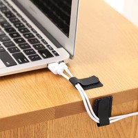 Bande adhésive en velours, attaches de câble en Nylon, 20 pièces, 3m, réutilisables, noir