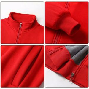 Sudadera con Capucha para Hombre, con Logotipo Personalizado Bordado en 3D, con Cierre Completo, Tela de Velour, Informal para Invierno - Product Image 5