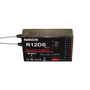 Récepteur en plastique <span class=keywords><strong>Radiolink</strong></span> 2,4 GHz R12DS 12 canaux avec prise en charge SBUS/PWM pour émetteurs AT9, AT9S Pro, AT10, <span class=keywords><strong>AT10II</strong></span> - Pièces pour bateaux - Product Image 4