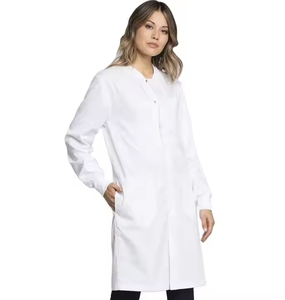 Venta al por mayor batas de laboratorio dental para hombres y mujeres batas blancas médico uniforme resistente al aceite antiestático elástico manguito médico batas de laboratorio - Product Image 4