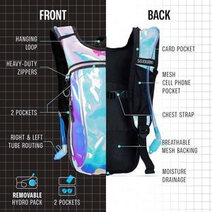 Sac d'hydratation Camelbak, échantillon gratuit, sac à dos d'hydratation, sac à eau avec 2l, essentiel pour les festivals, sac d'hydratation pour les soirées, hydropack - Product Image 3