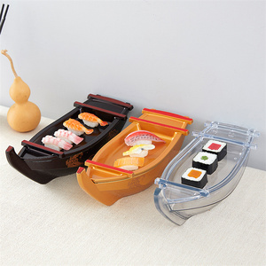 Bambou en plastique de haute qualité grande taille Restaurant japonais <span class=keywords><strong>Sushi</strong></span> bateau fête grand ABS <span class=keywords><strong>Sushi</strong></span> bateau pour <span class=keywords><strong>Sushi</strong></span> - Product Image 4