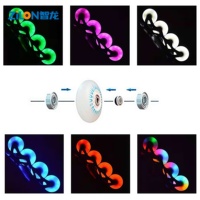 Patins à roulettes respirants en PU avec roues clignotantes à changement de couleur automatique, conception hautement élastique, imperméables et légers pour hommes et femmes
