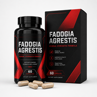 Capsules de Fadogia Agrestis 1200mg en marque privée, booster d'énergie et de résistance, formule naturelle à base de plantes, complément alimentaire