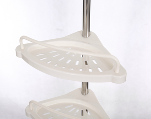 Mensola Angolare Multilivello per Bagno, Portaoggetti Telescopico Regolabile con Moderno Scaffale Pieghevole per Articoli <span class=keywords><strong>da</strong></span> Toilette e <span class=keywords><strong>Asciugamani</strong></span> - Product Image 5