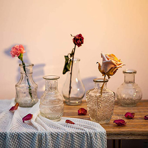 Florero de cristal con forma de brotes para decoración del hogar, jarrón decorativo rústico de flores, minimesa pequeña, estilo de <span class=keywords><strong>Barcelona</strong></span>, envío directo - Product Image 3