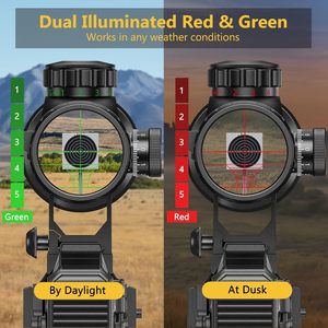 CVLIFE Lunette <span class=keywords><strong>de</strong></span> Tir Haute Performance 6-24x50 AO, Longue Portée, en Alliage d'Aluminium, Réticule Rouge et Vert Illuminé, Réglable, Légère et Durable - Product Image 3