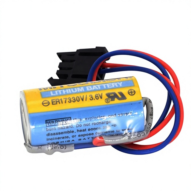 Mitsubishi PLC Lithium Battery A6BAT MR-BAT ER17330V 3.6V for CNC Machine Tool Controller Backup Power